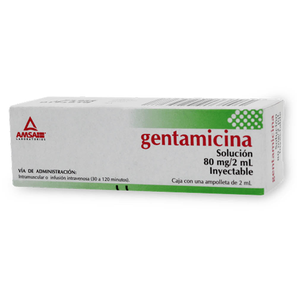Gentamicina 80mg/2ml Sol Iny